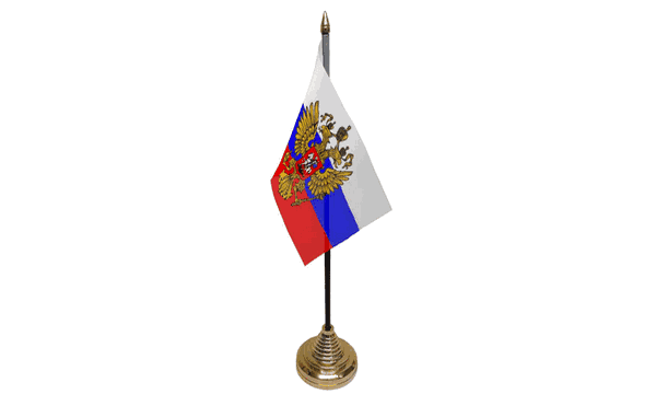 Russia (Crest) Table Flags